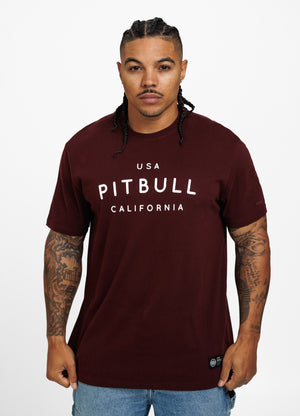 USA CAL Burgundy T-shirt - Pitbullstore.eu