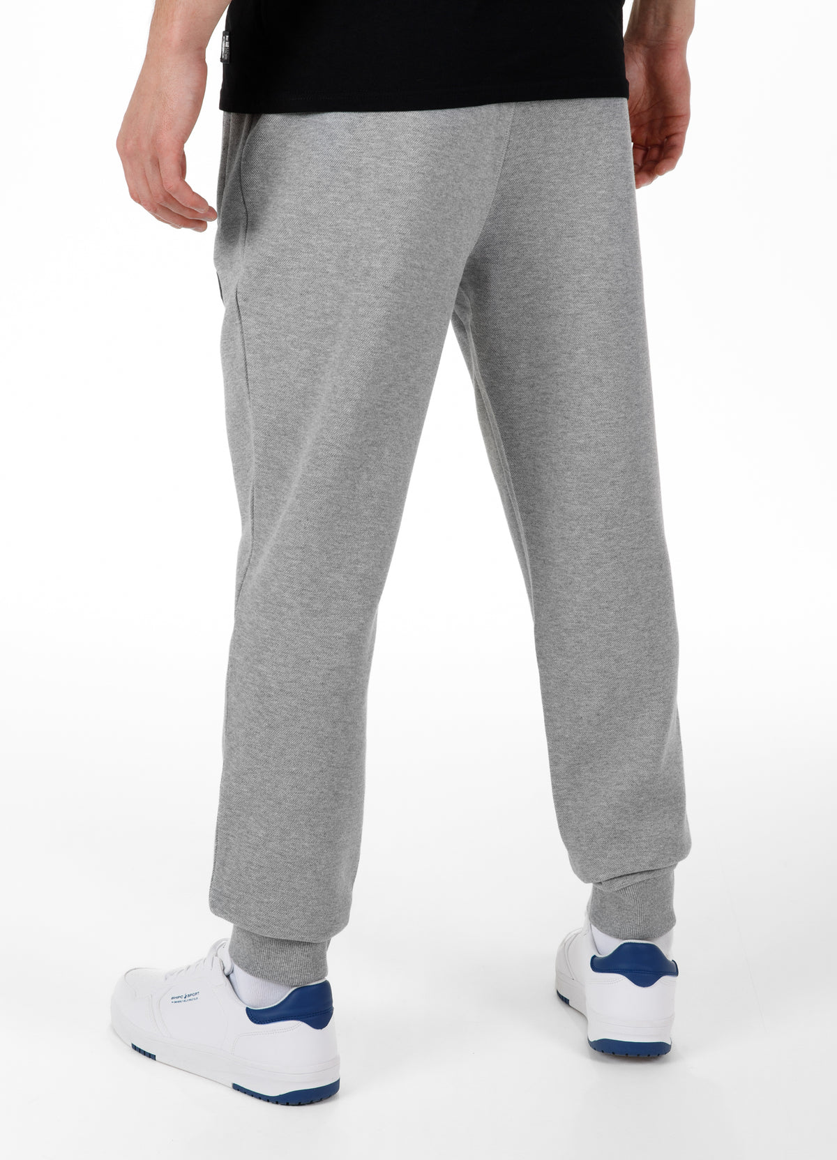 NEW LOGO Premium Pique Grey Track Pants - Pitbullstore.eu