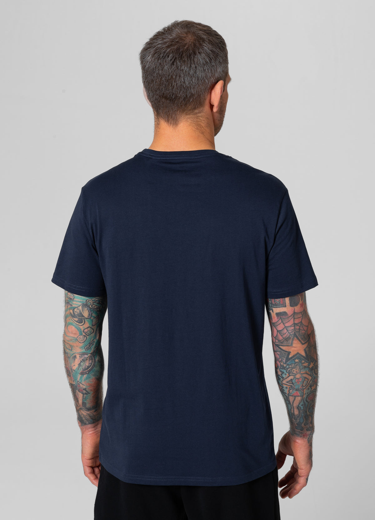 SMALL LOGO Lightweight Dark Navy T-shirt - Pitbullstore.eu