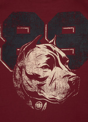 DOG 89 Burgundy T-shirt - Pitbullstore.eu