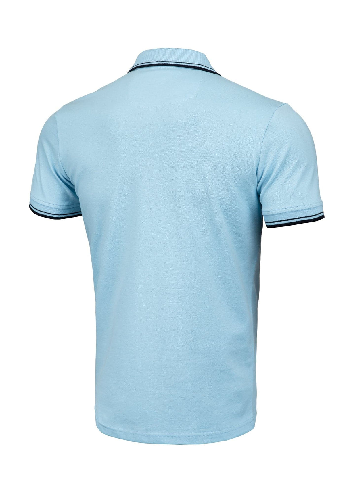 PIQUE STRIPES REGULAR Light Blue Polo T-shirt - Pitbullstore.eu