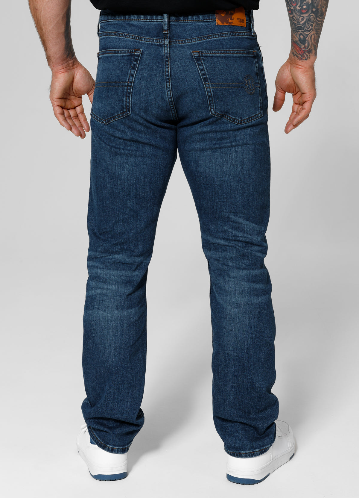 HIGHLANDER Long Navy Wash Jeans - Pitbullstore.eu