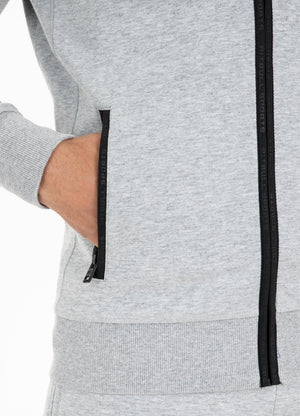 Hooded Sweatjacket HARRIS Grey - Pitbull West Coast International Store 