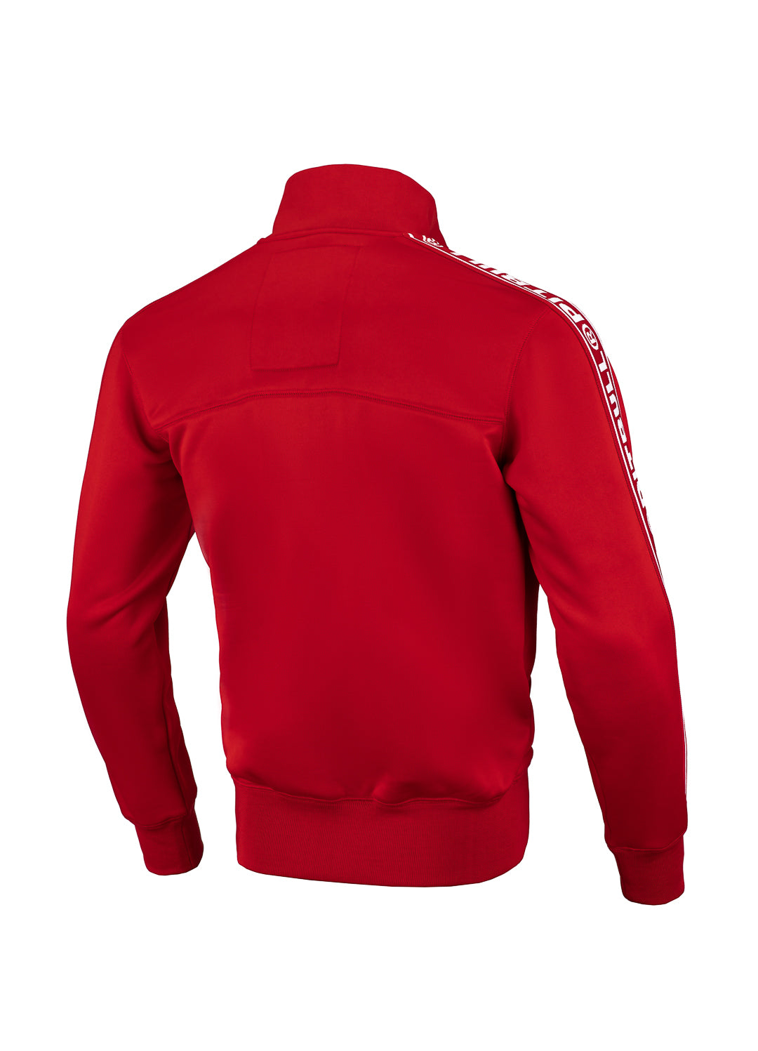 TAPE LOGO Red Zip Sweatshirt - Pitbull West Coast International Store 