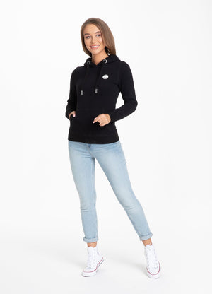 Women's hoodie SMALL LOGO Black - Pitbull West Coast International Store 
