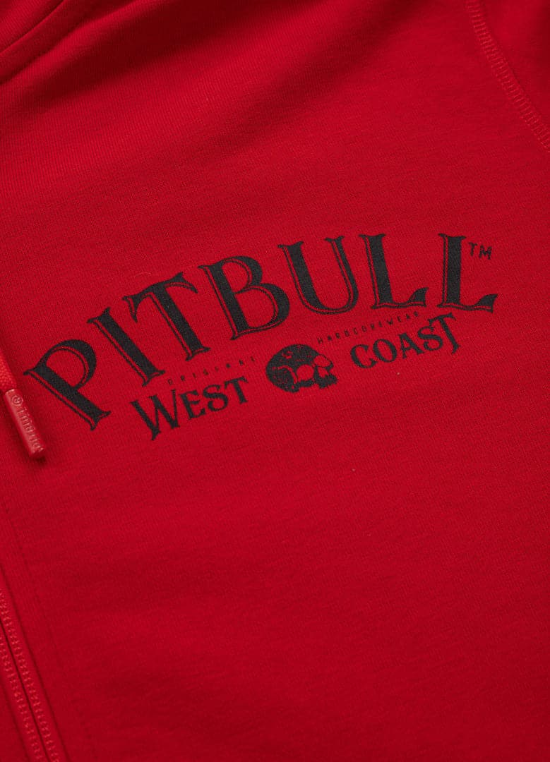 Bluza rozpinana z kapturem SAN DIEGO 89 Czerwona - kup z Pit Bull West Coast Oficjalny Sklep 