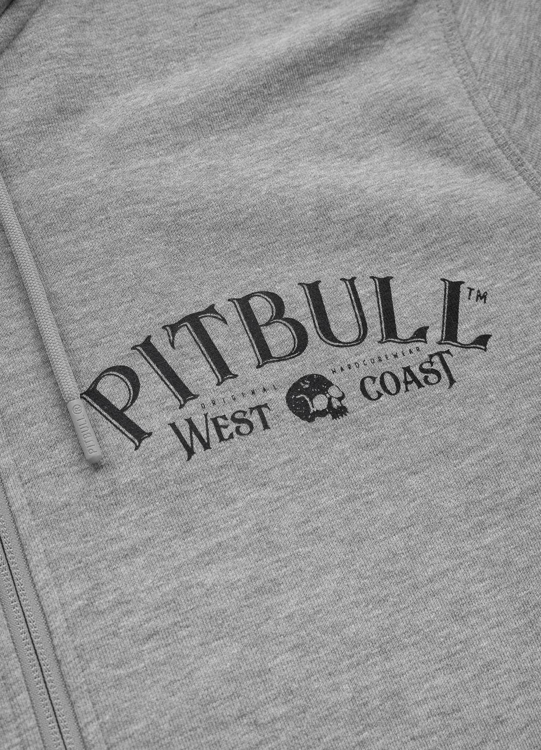 Bluza rozpinana z kapturem SAN DIEGO 89 Szara - kup z Pit Bull West Coast Oficjalny Sklep 