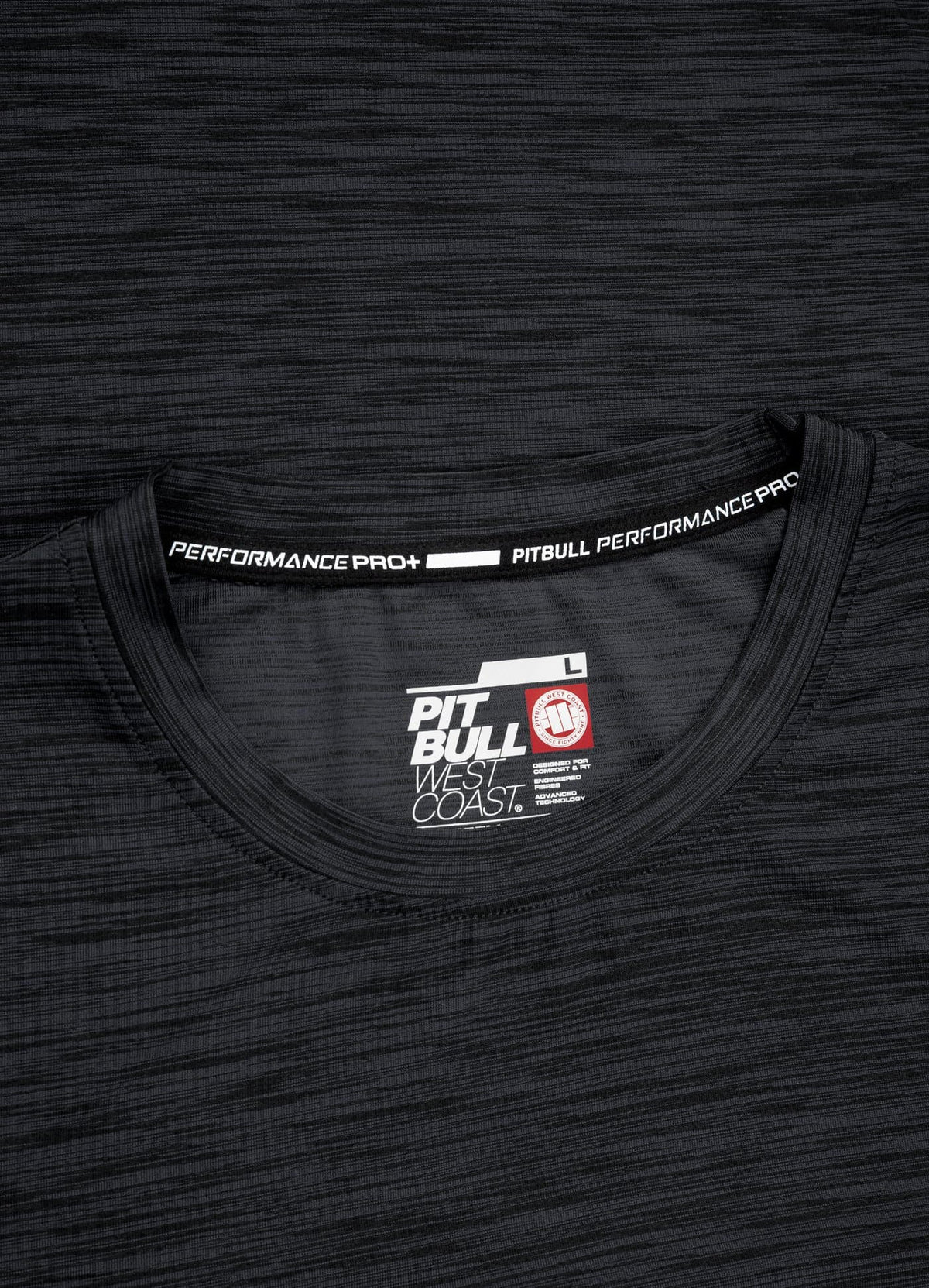 T-shirt Middleweight HILLTOP Black Melange - Pitbull West Coast International Store 