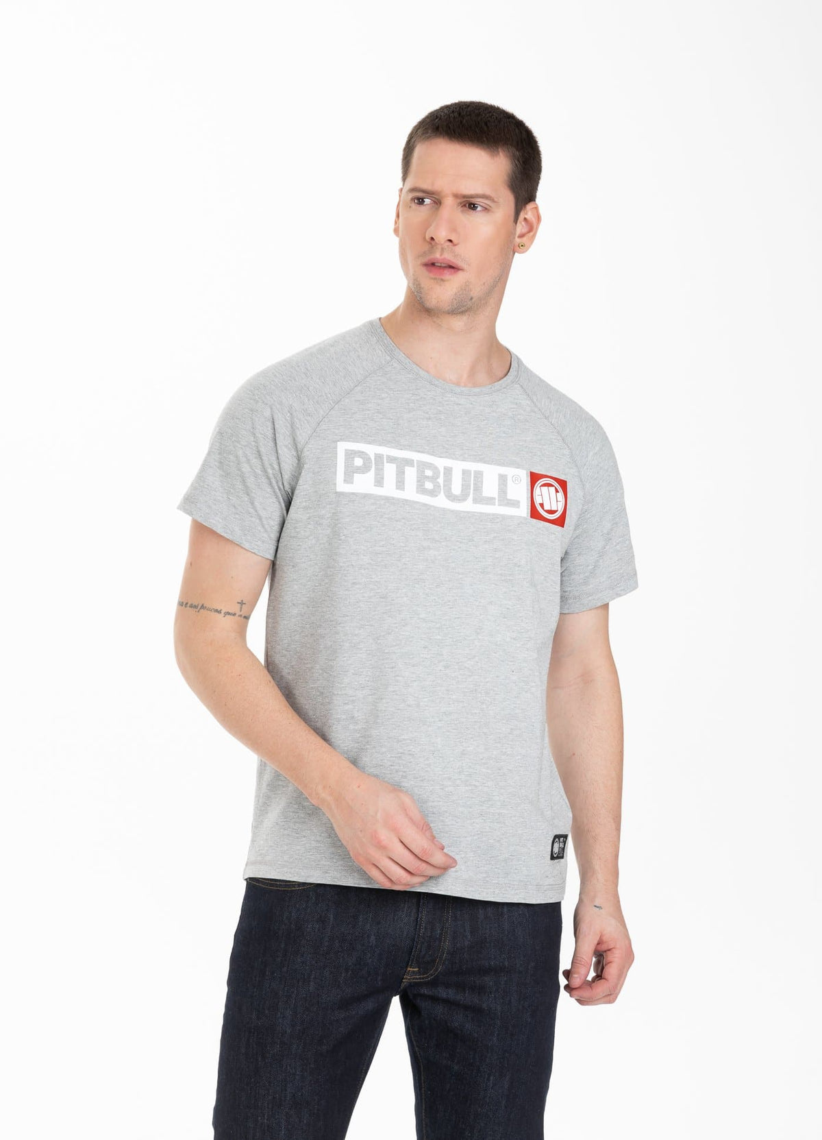 T-shirt Heavyweight Spandex HILLTOP Grey - Pitbull West Coast International Store 