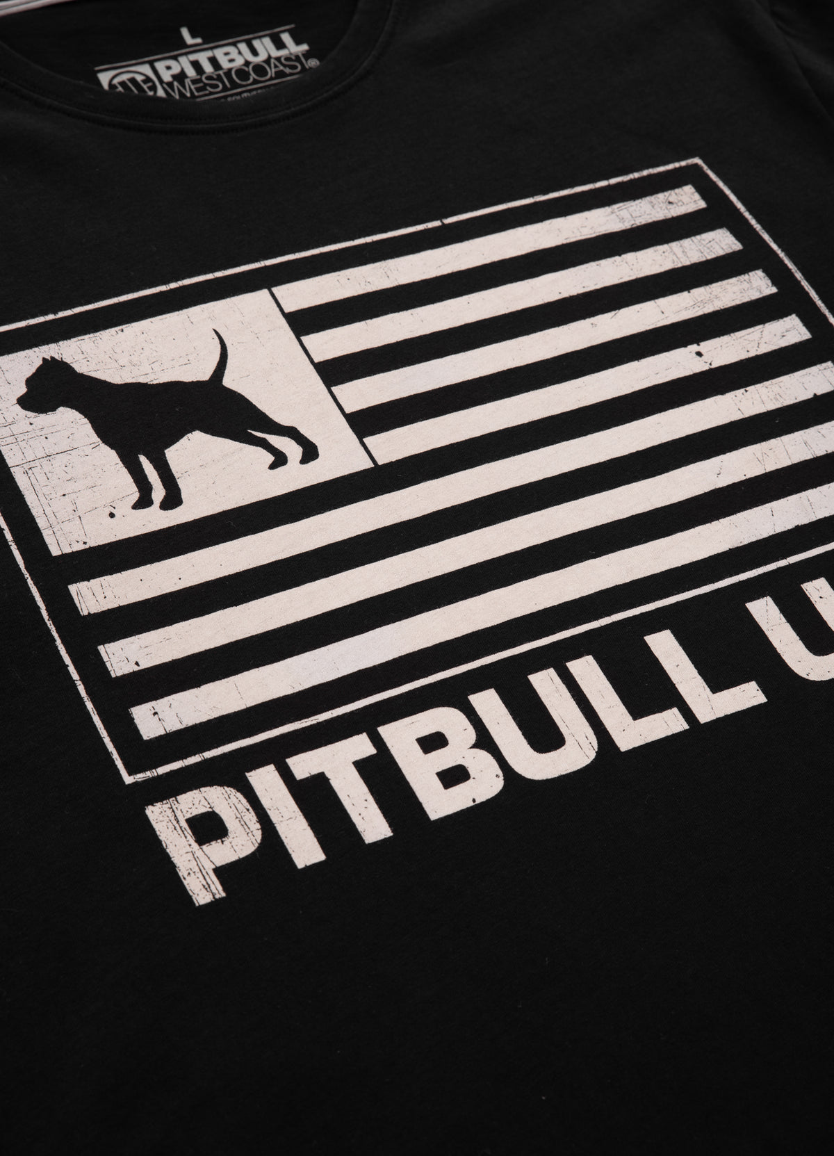 PITBULL USA Lightweight Black T-shirt - Pitbullstore.eu