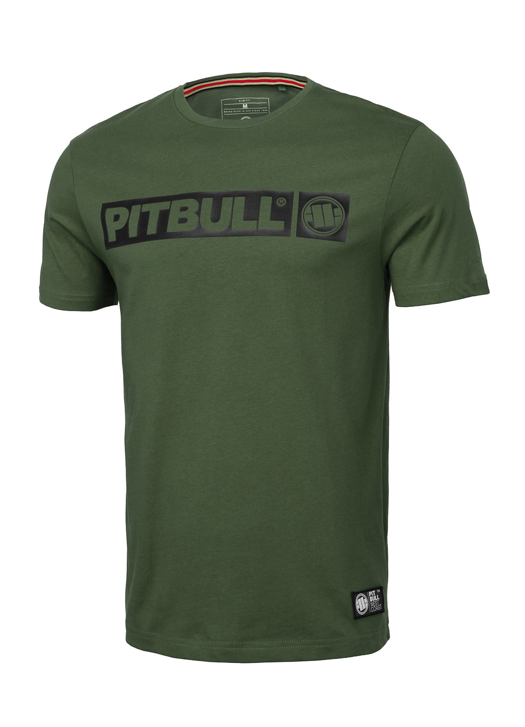 T-shirt Slim Fit HILLTOP 190 GSM Olive - Pitbull West Coast International Store 