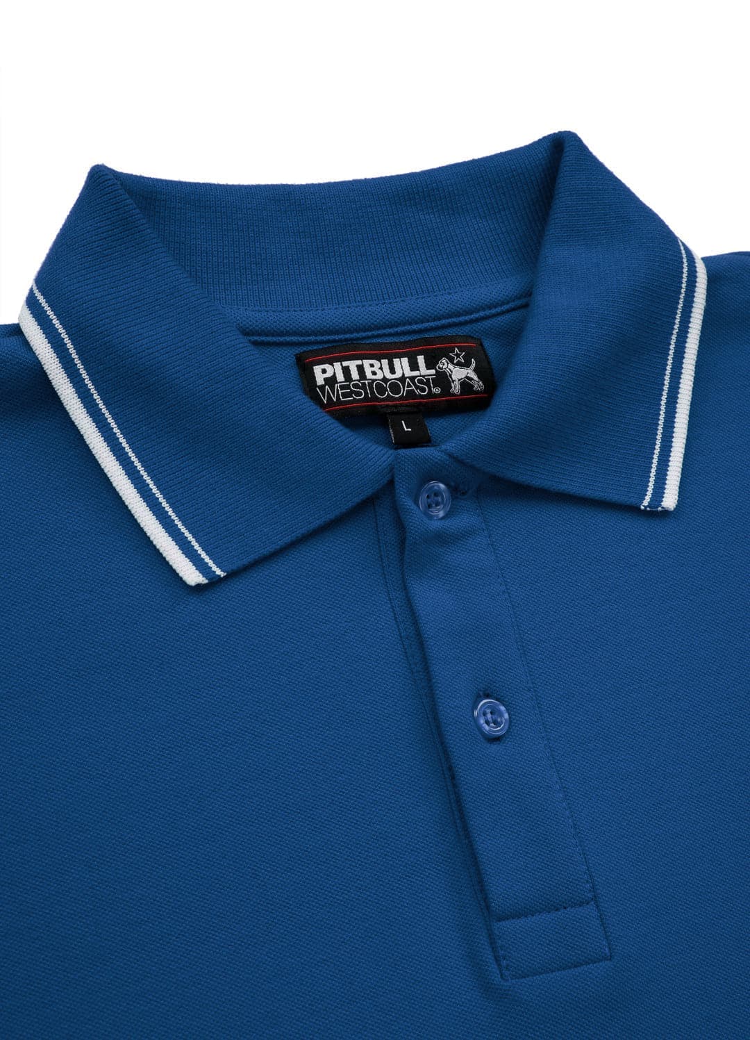 T-shirt POLO REGULAR STRIPES Spandex 250 GSM Blue - Pitbull West Coast International Store 