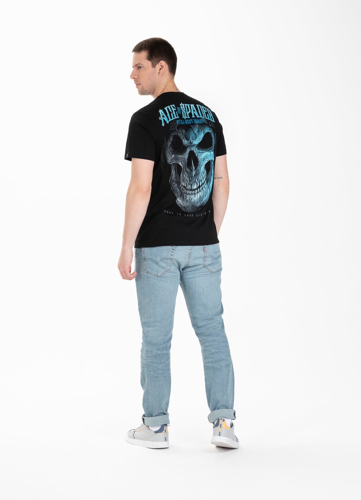 T-Shirt BLUE SKULL Black - Pitbull West Coast International Store 