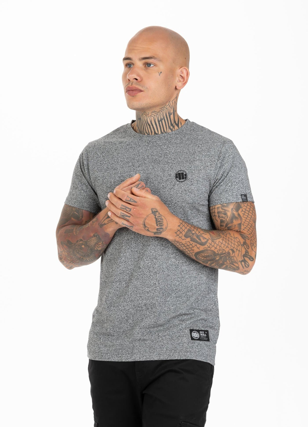 T-shirt Small Logo Premium Grey MLG - Pitbull West Coast International Store 
