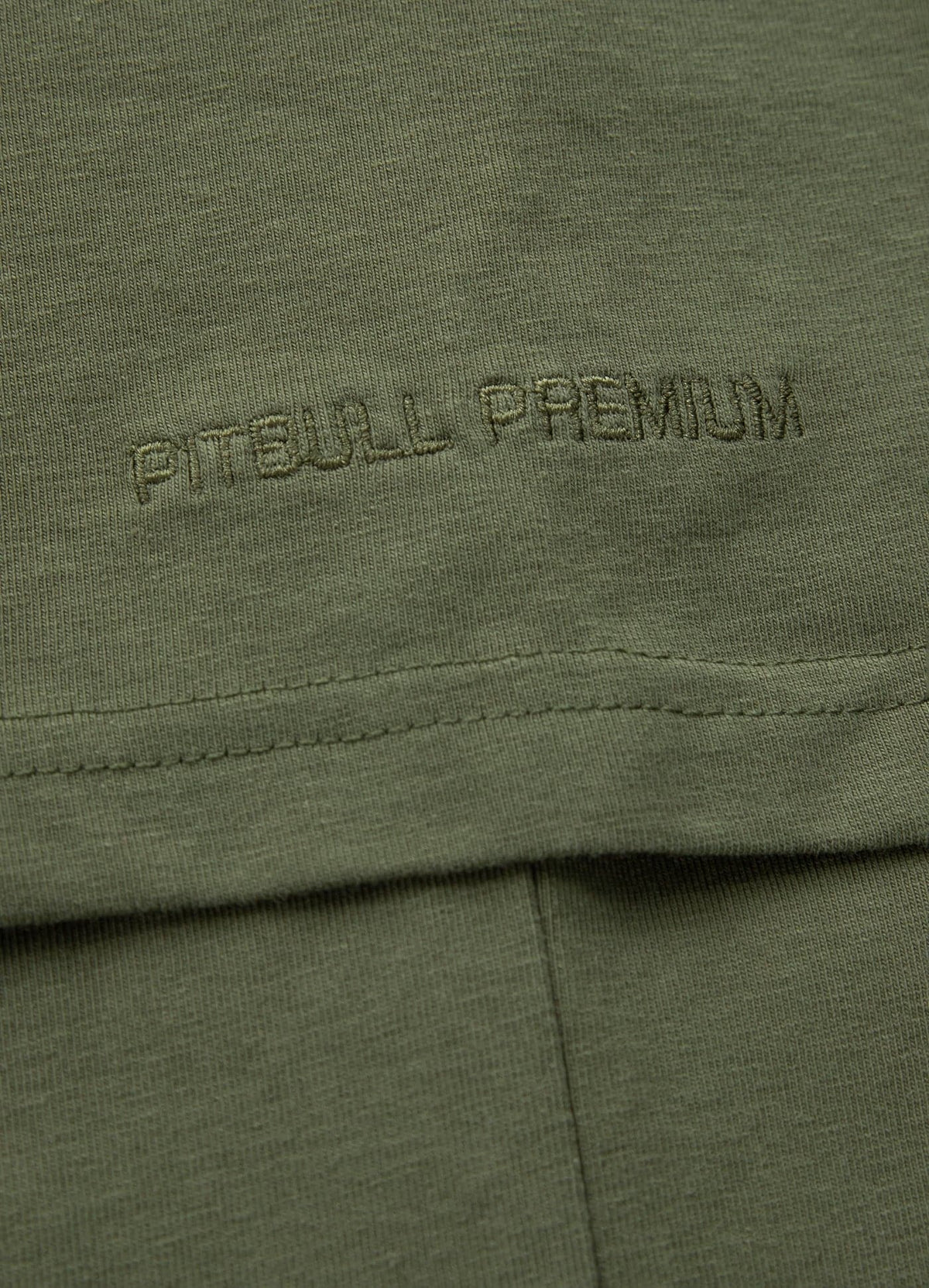T-shirt Slim Fit SMALL LOGO Olive - Pitbull West Coast International Store 