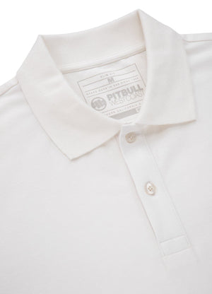SLIM FIT SMALL LOGO 210 Off White Polo T-shirt - Pitbullstore.eu