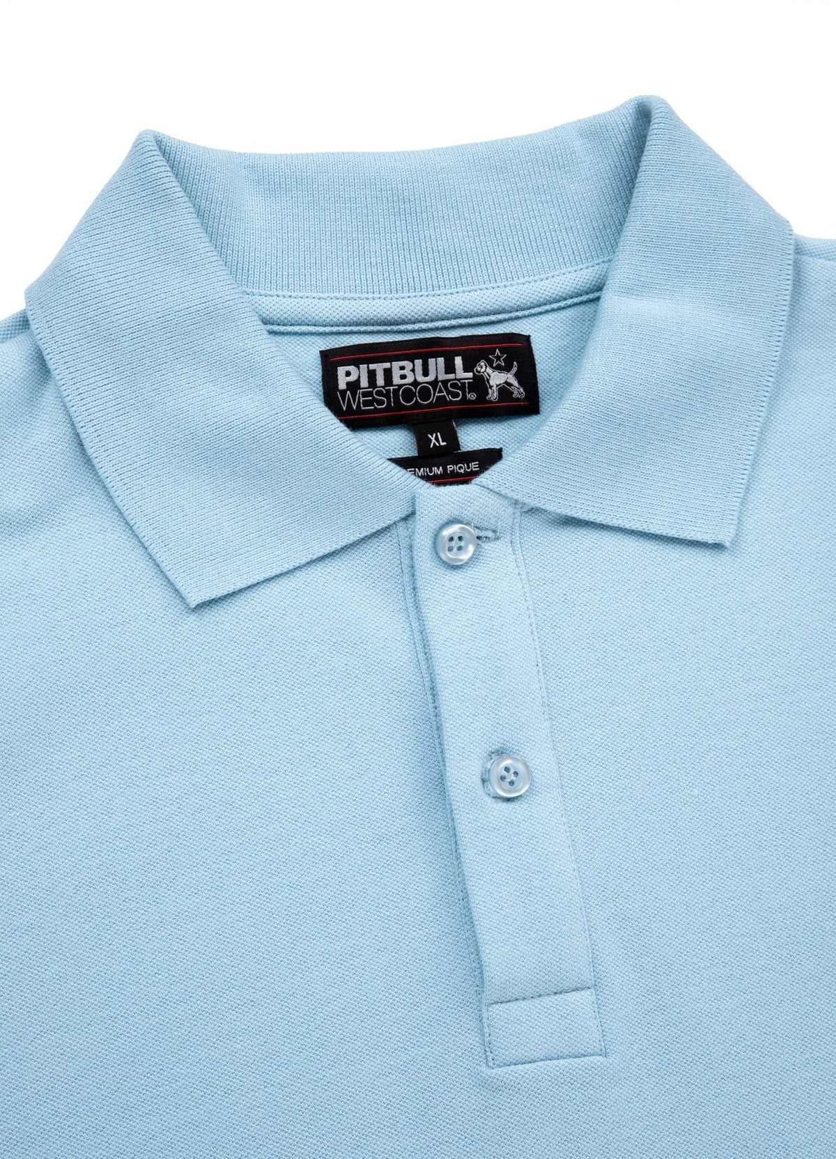 PIQUE REGULAR Light Blue Polo T-shirt - Pitbullstore.eu