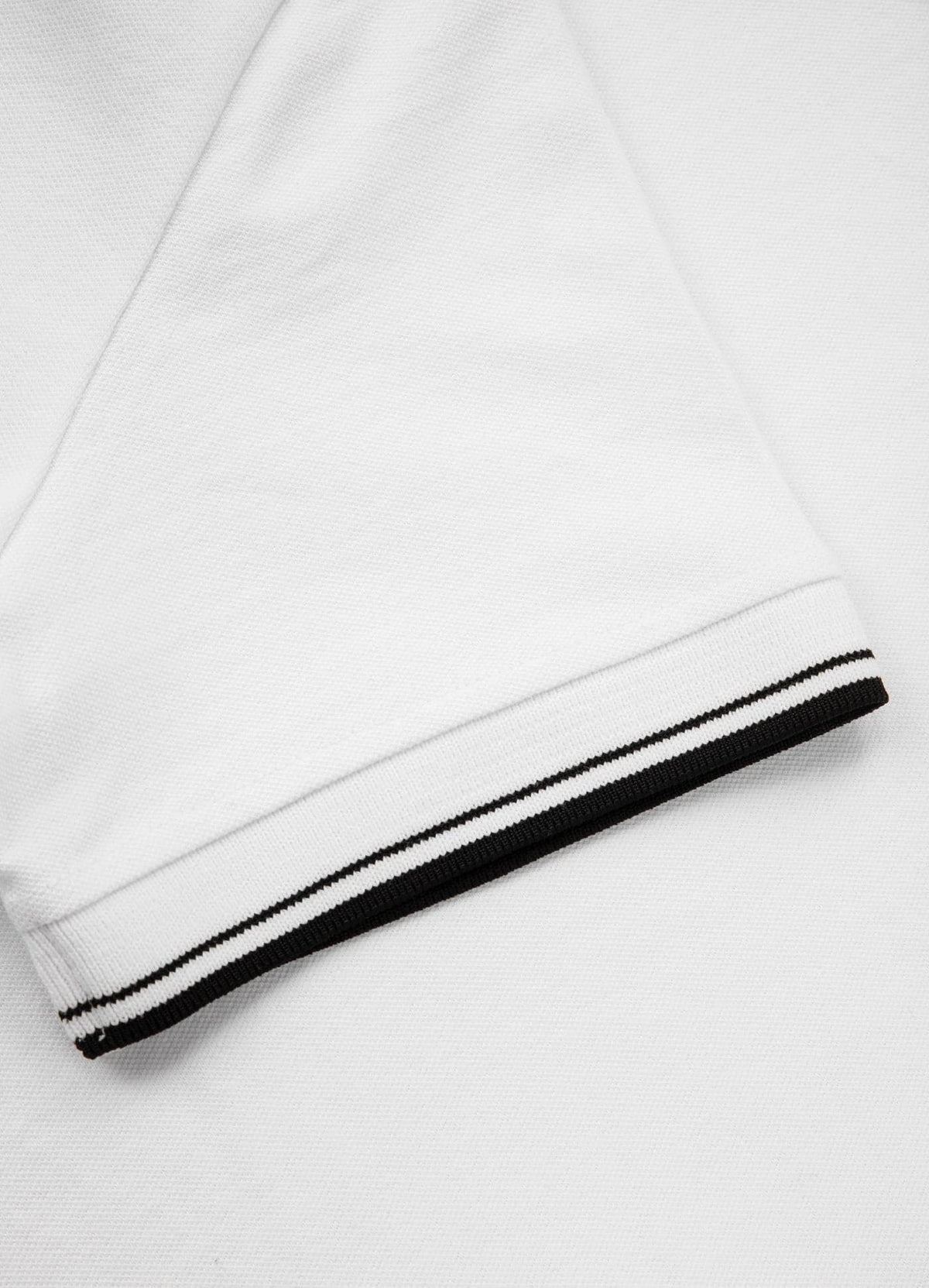 PIQUE STRIPES REGULAR White Polo T-shirt - Pitbullstore.eu