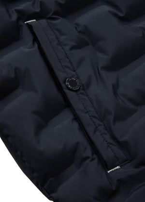 Quilted Hooded Jacket CARVER Dark Navy - Pitbull West Coast International Store 