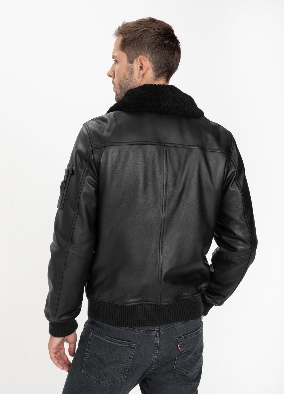 Leather Jacket BRANDO Black - Pitbull West Coast International Store 