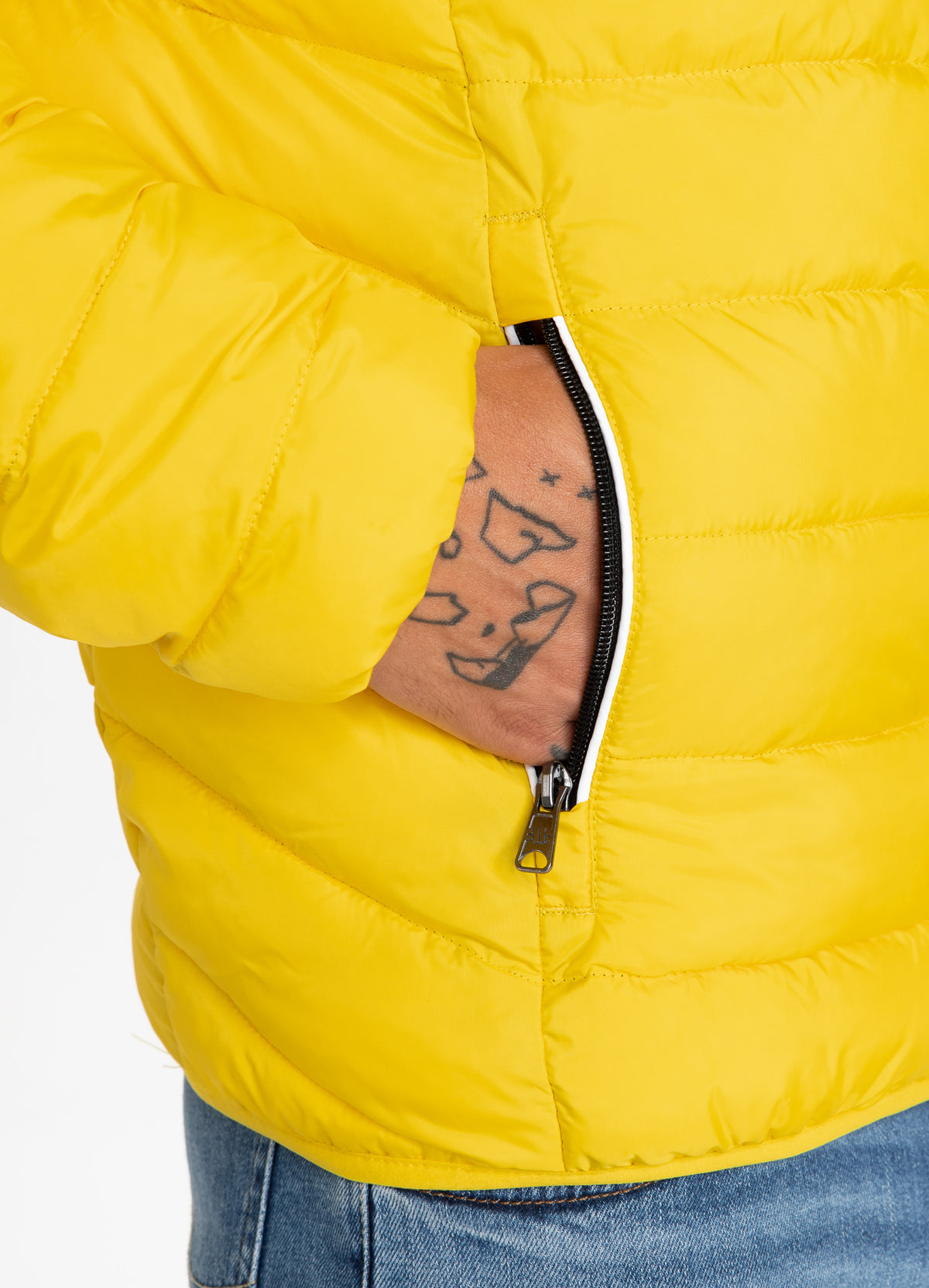 Padded Hooded Jacket Seacoast Yellow - Pitbull West Coast International Store 