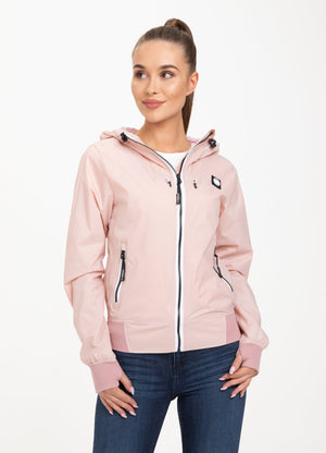 Women Hooded Nylon Jacket AARICIA 2021 Pink - Pitbull West Coast International Store 