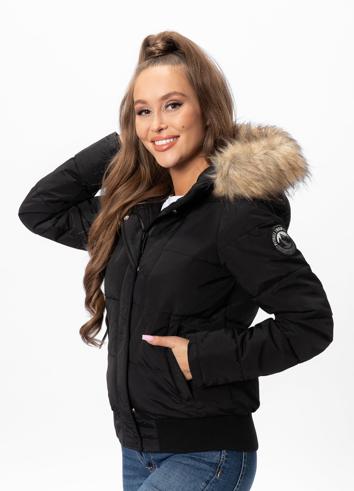 Women's Hooded Jacket Firethorn Black - Pitbull West Coast International Store 