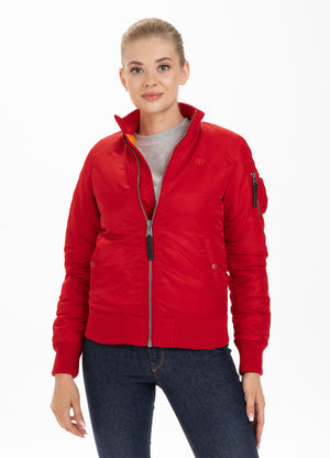 Women's Flight Jacket MA 1 Red - Pitbull West Coast International Store 