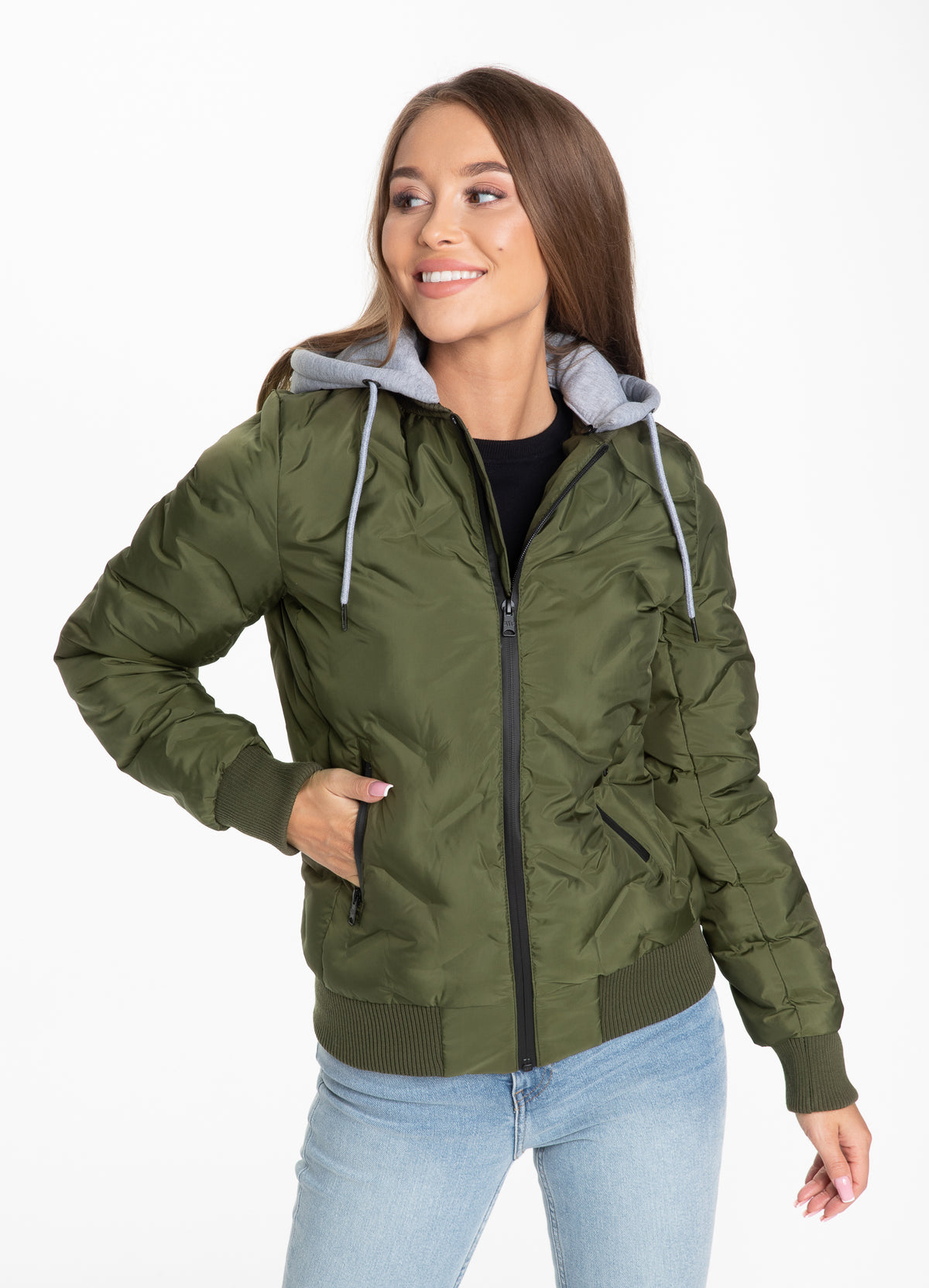 Women&#39;s Quilted Jacket Winchester Olive - Pitbull West Coast International Store 