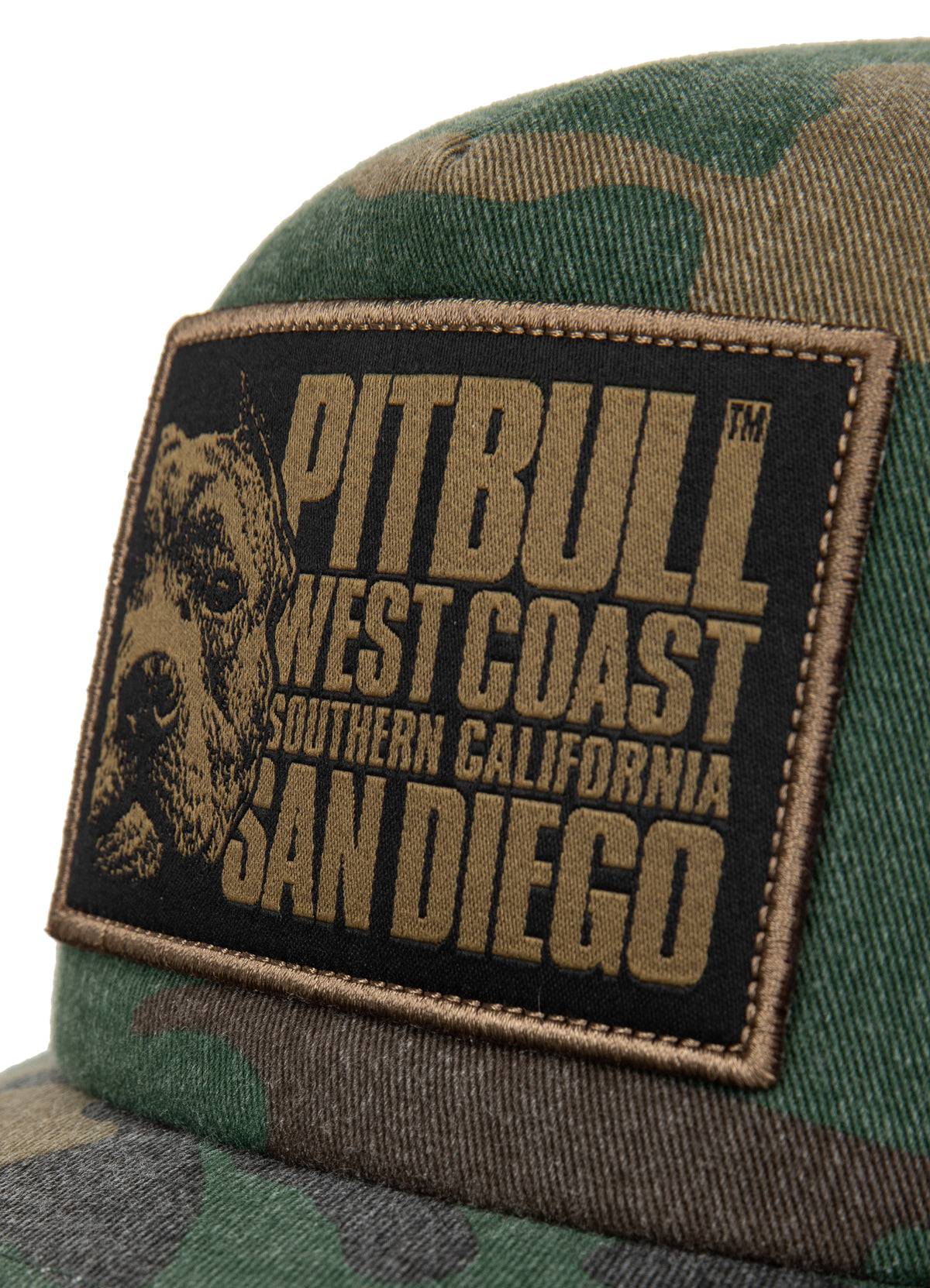Mesh Snapback BLOOD DOG Wood Camo/Black - Pitbull West Coast International Store 
