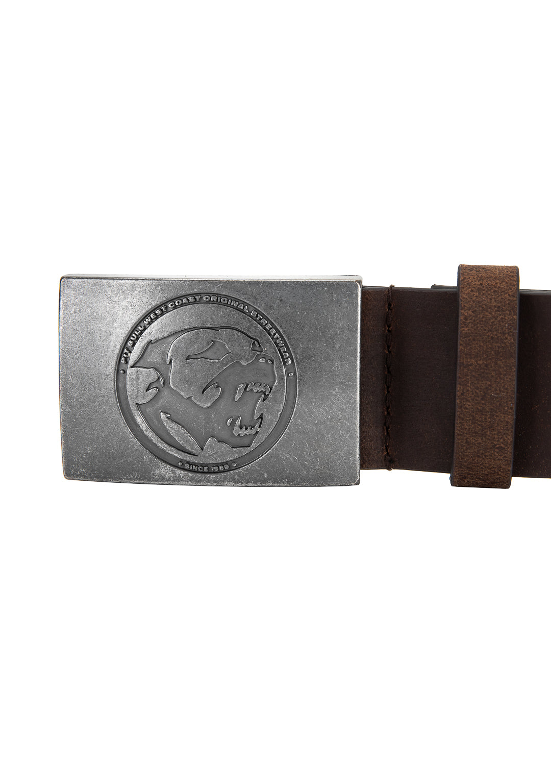 Leather Belt BONES Brown - Pitbull West Coast International Store 