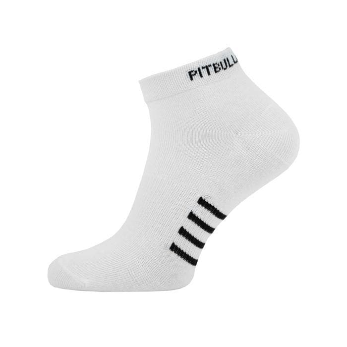 Low Ankle Thin Socks 3pack White - pitbullwestcoast