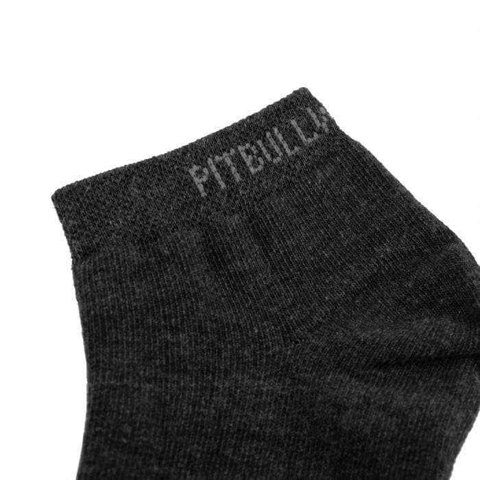 Low Ankle Thin Socks 3pack Charcoal - pitbullwestcoast