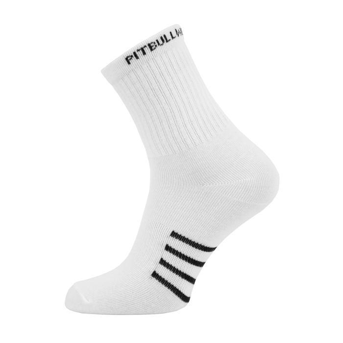 High Ankle Socks 3pack White - pitbullwestcoast