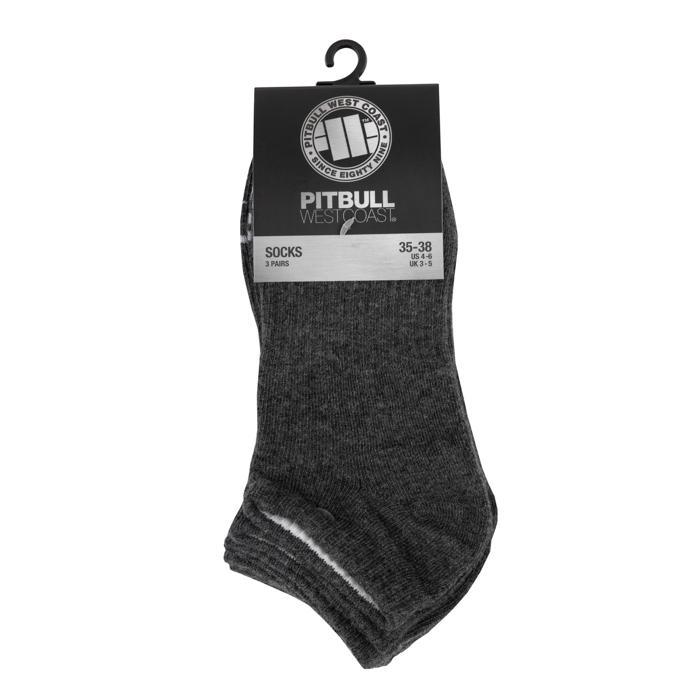 Thin Socks Pad TNT 3pack Charcoal - Pitbull West Coast International Store 