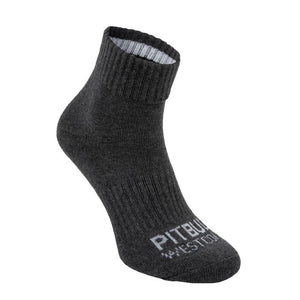 Thin Socks Low Ankle TNT 3pack Charcoal - Pitbull West Coast International Store 