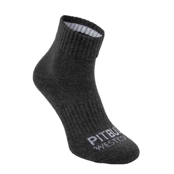 Thin Socks Low Ankle TNT 3pack White/Grey/Charcoal - Pitbull West Coast International Store 