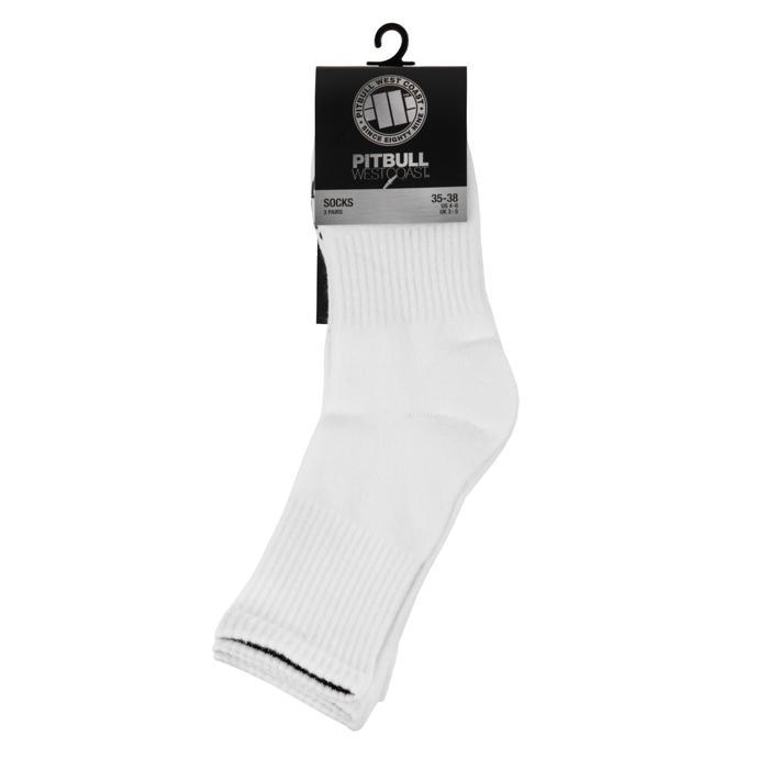 Thin High Ankle TNT Socks 3pack White - Pitbull West Coast International Store 