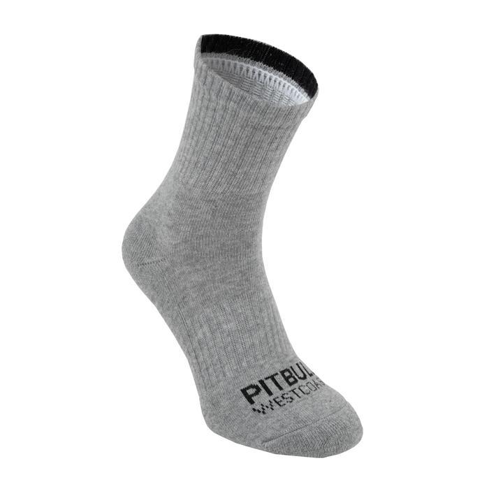 Thin High Ankle TNT Socks 3pack White/Grey/Charcoal - Pitbull West Coast International Store 