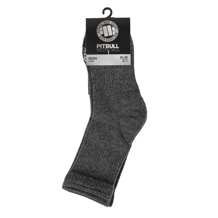 Thin High Ankle TNT Socks 3pack Charcoal - Pitbull West Coast International Store 