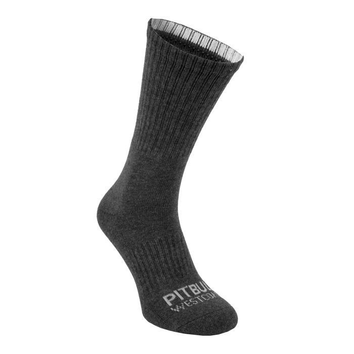 Socks Crew TNT 3pack White/Grey/Charcoal - Pitbull West Coast International Store 