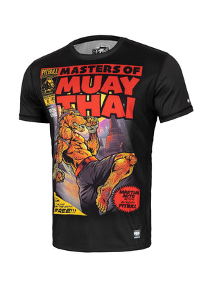 MASTERS OF MUAY THAI Black Mesh T-shirt - Pitbull West Coast International Store 