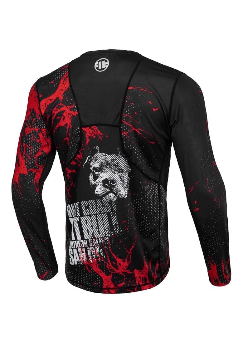 BLOOD DOG 2 Black Mesh Longsleeve T-shirt - Pitbull West Coast International Store 