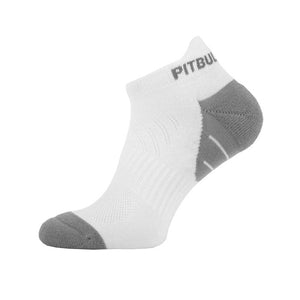 Socks Lowcut PitbullSports 2 Pairs White/Grey - pitbullwestcoast