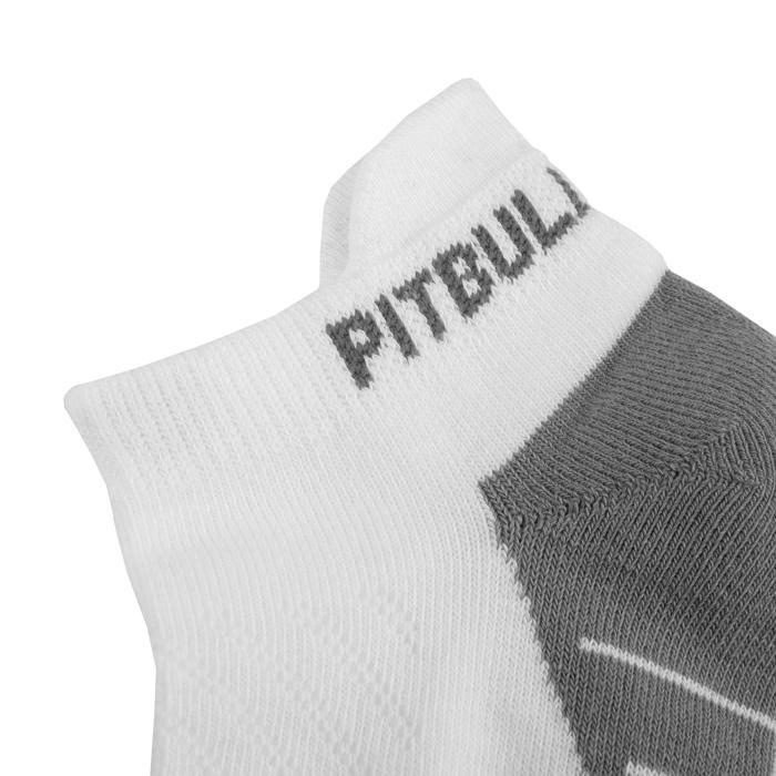 Socks Lowcut PitbullSports 2 Pairs White/Grey - pitbullwestcoast