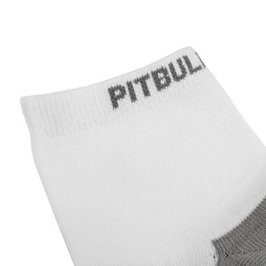 Socks Quarter PitbullSports 2 Pairs White/Grey - pitbullwestcoast