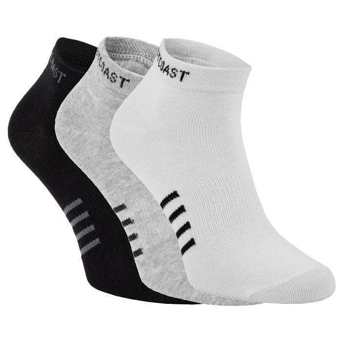 Low Ankle Socks 3pack White/Grey/Black - pitbullwestcoast